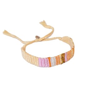 Vevd armbånd med flettet snor