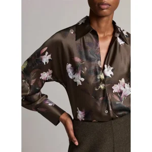Lily Vine Bias Blouse Cypress Lily