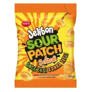 SOURPATCH JELIBON PEACH PEG BAG 80g
