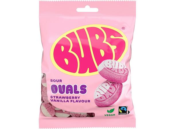 BUBS Ovals Strawberry & Vanilla 90g 1x12 - Image 2