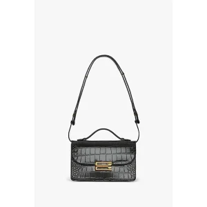 Dorian Bag Small Black Croc